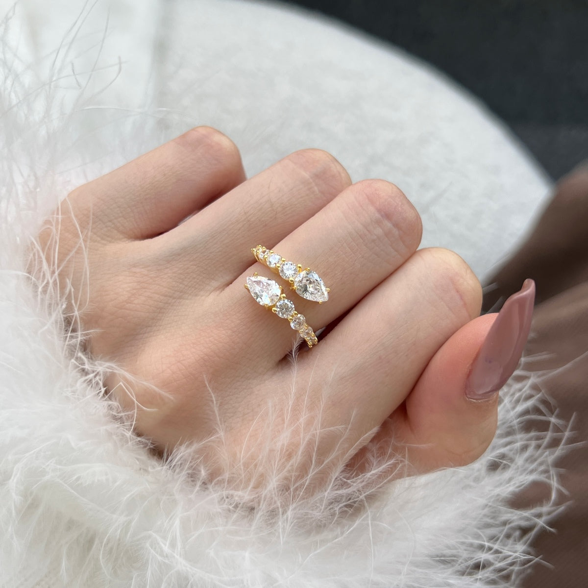 [Max Jewelry ]Delicate Lively Snake Shape Daily Ring