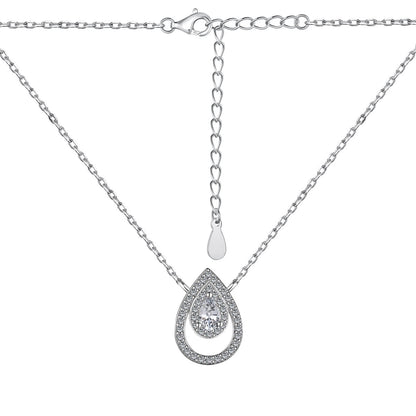[Max Jewelry ]Sparkling Pear Cut Necklace