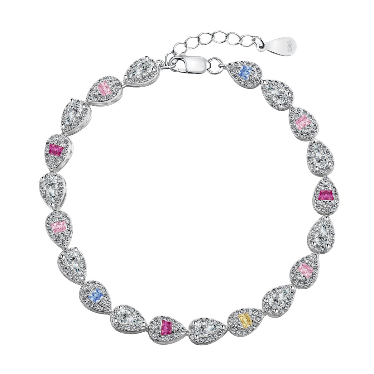 [Max Jewelry ]0.25 Carat Radiant Water Drop Shape Daily Bracelet