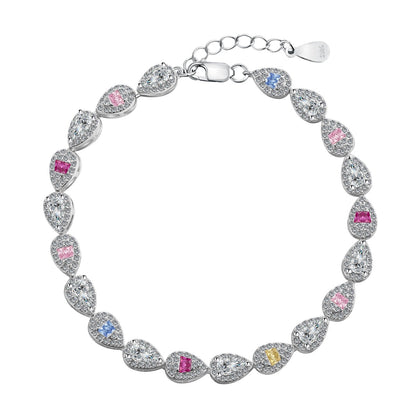 [Max Jewelry ]0.25 Carat Radiant Water Drop Shape Daily Bracelet