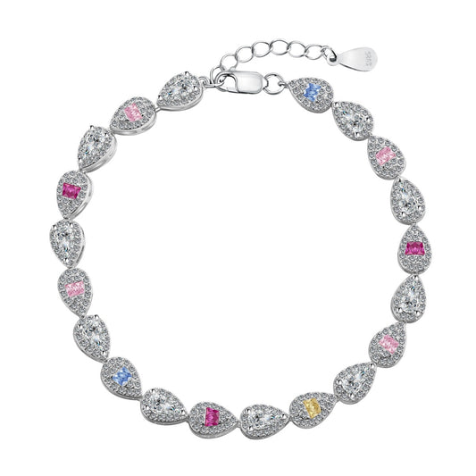 [Max Jewelry ]0.25 Carat Radiant Water Drop Shape Daily Bracelet