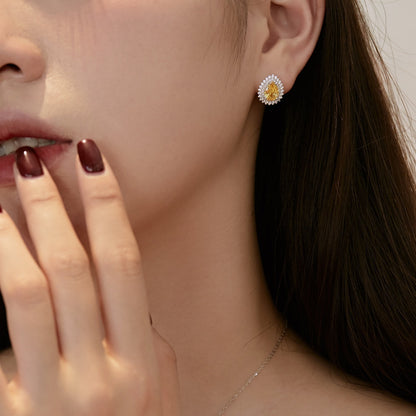 [Max Jewelry ]Delicate Gorgeous Pear Cut Daily Earrings