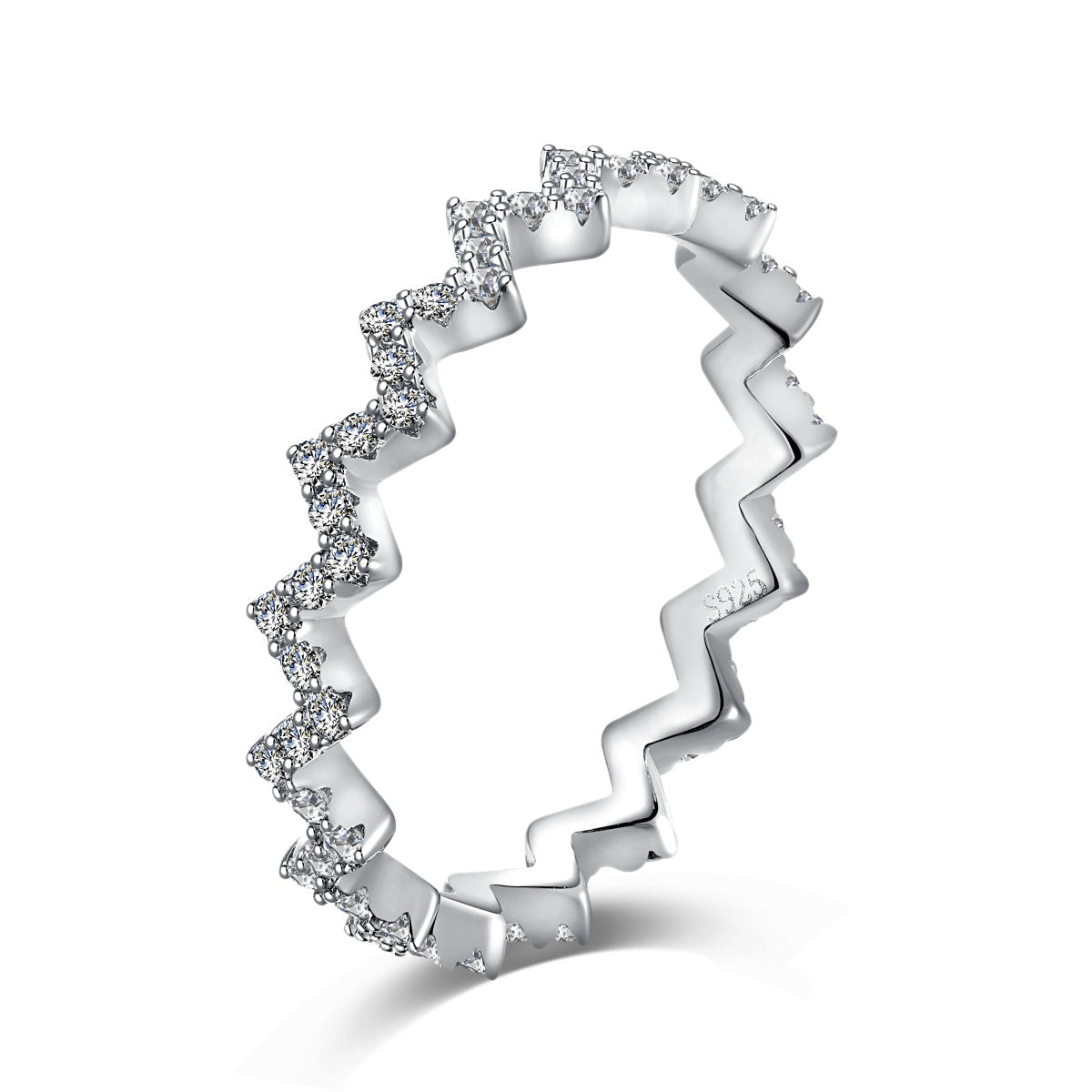 [Max Jewelry ]Delicate Enchanting Wave Shape Daily Ring