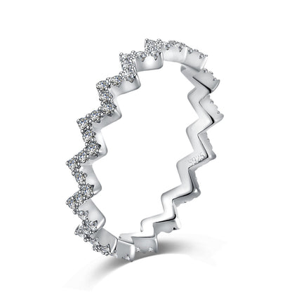 [Max Jewelry ]Delicate Enchanting Wave Shape Daily Ring