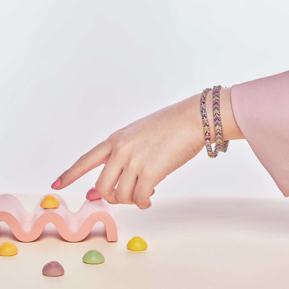 [Max Jewelry ]Ornate Sparkling Round Cut Party Bracelet