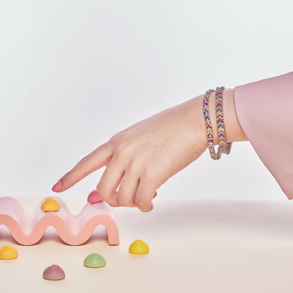 [Max Jewelry ]Ornate Sparkling Round Cut Party Bracelet