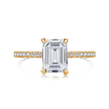 [Max Jewelry ]2.0 Carat Scintillating Ornate Radiant Cut Party Ring