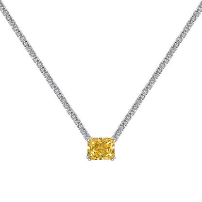 [Max Jewelry ]4.0 Carat Elegant Radiant Cut Necklace