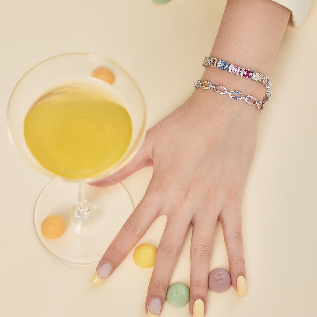 [Max Jewelry ]Dazzling Colorful Daily Bracelet