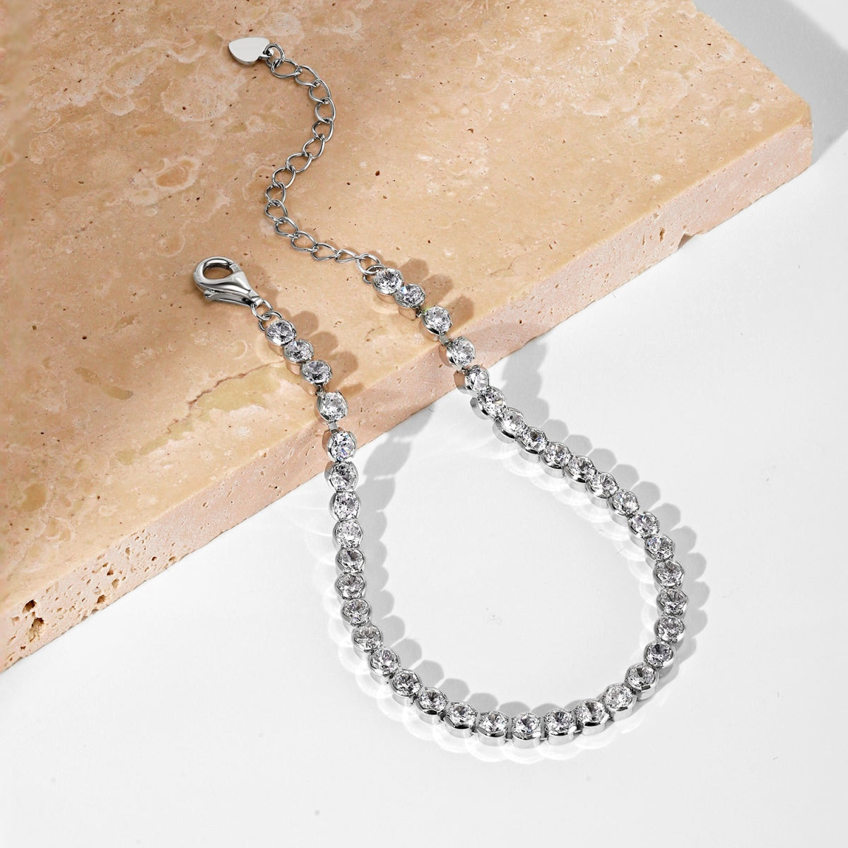 [Max Jewelry ]Dazzling Sparkling Round Cut Daily Bracelet