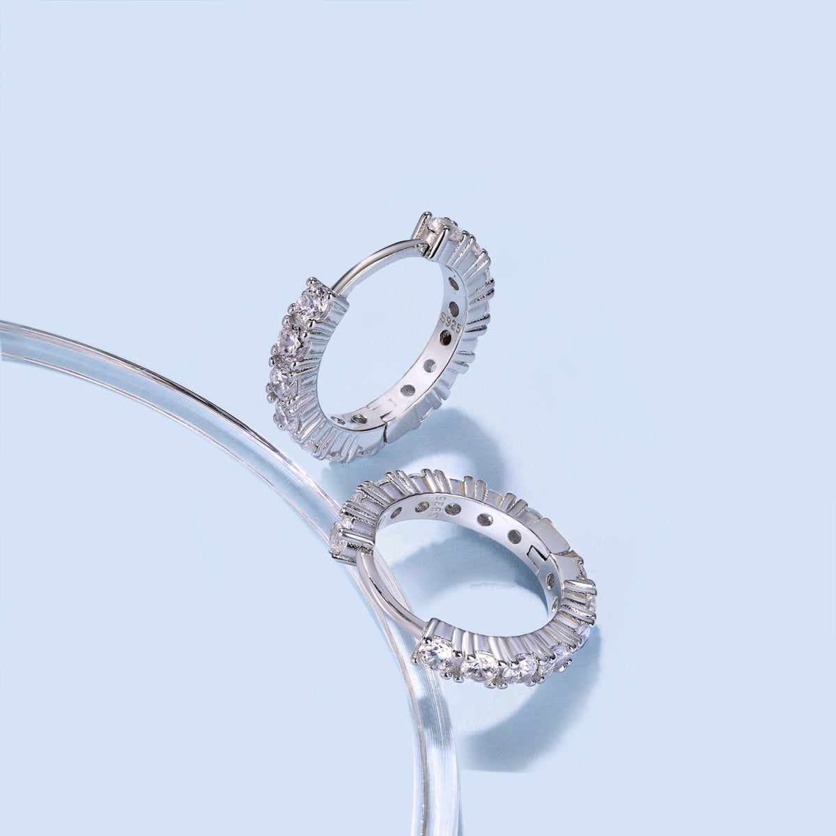 [Max Jewelry ]Radiant Colorful Round Cut Earrings