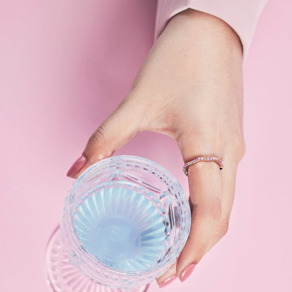 [Max Jewelry ]Dainty Colorful Round Cut Party Ring