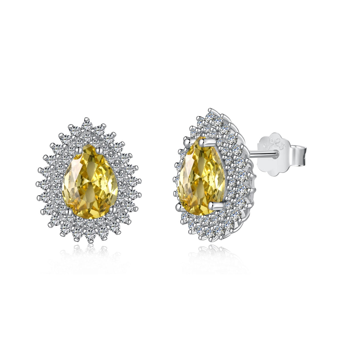 [Max Jewelry ]Delicate Gorgeous Pear Cut Daily Earrings