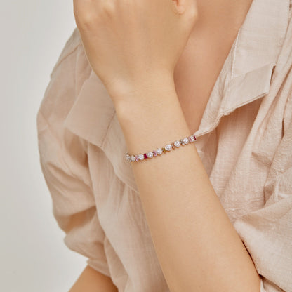 [Max Jewelry ]Radiant Colorful Round Shape Daily Bracelet