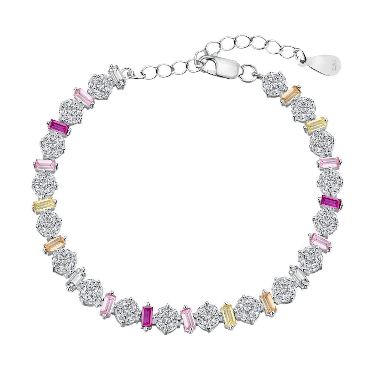 [Max Jewelry ]Radiant Colorful Round Shape Daily Bracelet