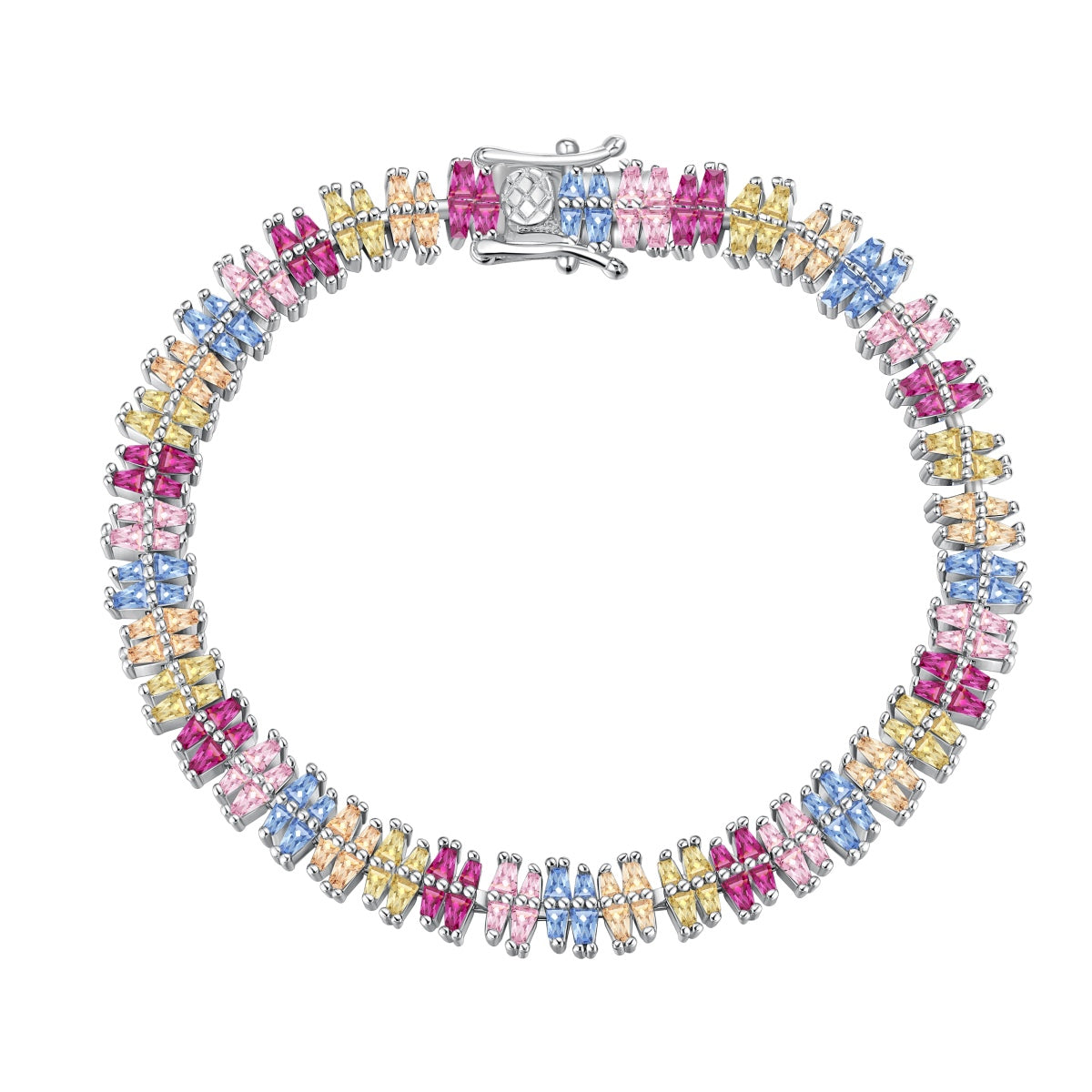 [Max Jewelry ]Sparkling Exquisite Multi Cut Party Bracelet