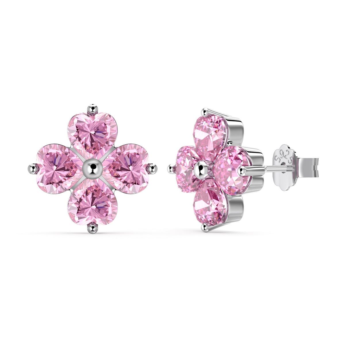 [Max Jewelry ]Four-Leaf Clover Ball Earrings