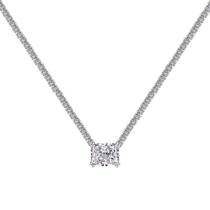 [Max Jewelry ]4.0 Carat Elegant Radiant Cut Necklace