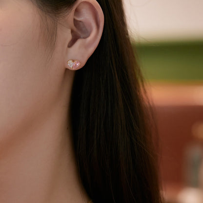 [Max Jewelry ]Dazzling Elegant Heart Cut Lover Earrings