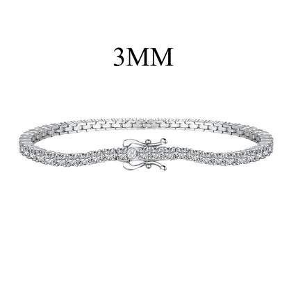 [Max Jewelry ]Dainty Charming Round Cut Tennis Bracelet