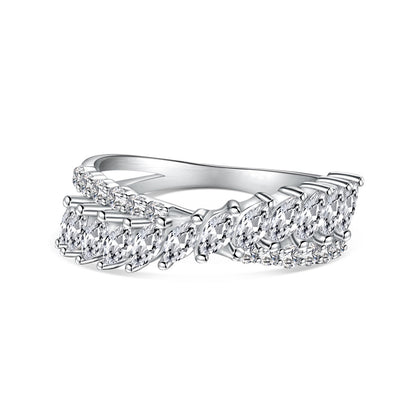 [Max Jewelry ]Unique Colorful Marquise Cut Daily Ring