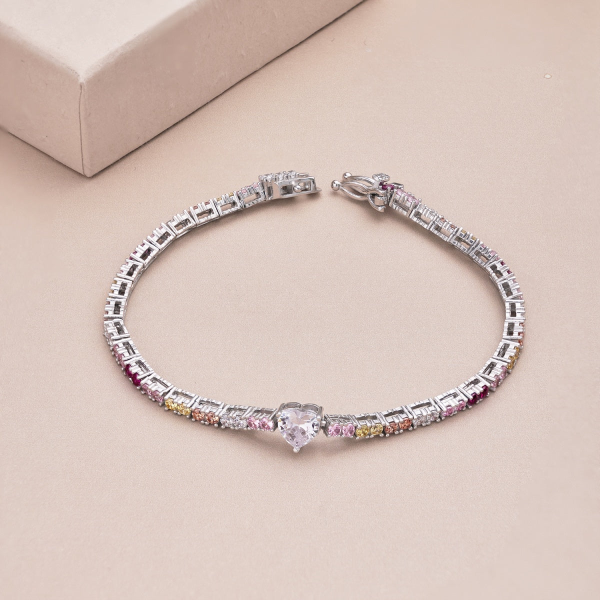 [Max Jewelry ]Delicate Romantic Heart Shape Lover Bracelet