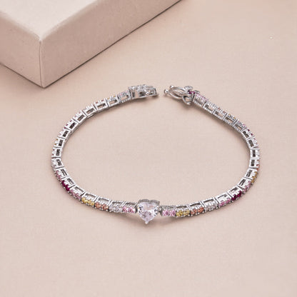 [Max Jewelry ]Delicate Romantic Heart Shape Lover Bracelet