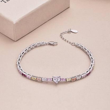 [Max Jewelry ]Delicate Romantic Heart Shape Lover Bracelet