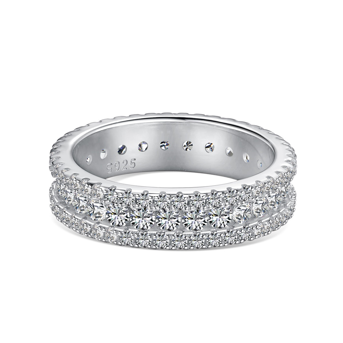 [Max Jewelry ]Delicate Colorful Round Cut Daily Ring