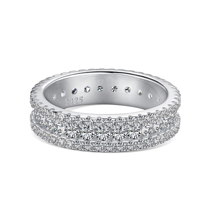 [Max Jewelry ]Delicate Colorful Round Cut Daily Ring