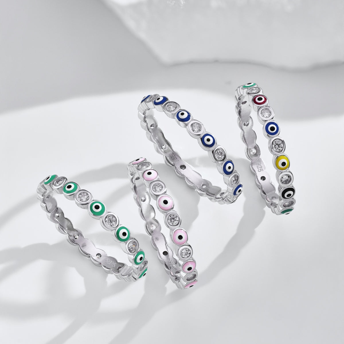 [Max Jewelry ]Sparkling Vibrant Round Shape Daily Ring