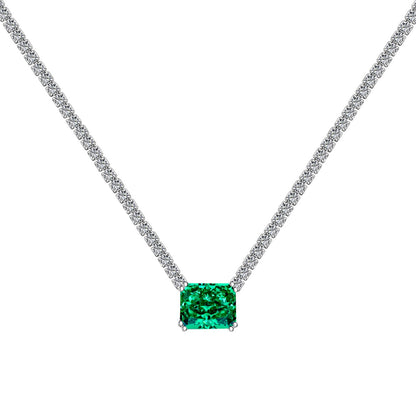 [Max Jewelry ]4.0 Carat Elegant Radiant Cut Necklace