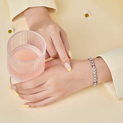 [Max Jewelry ]Dainty Exquisite Flower Shape Daily Bracelet