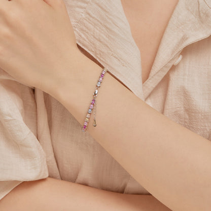 [Max Jewelry ]Delicate Colorful Emerald Cut Party Bracelet