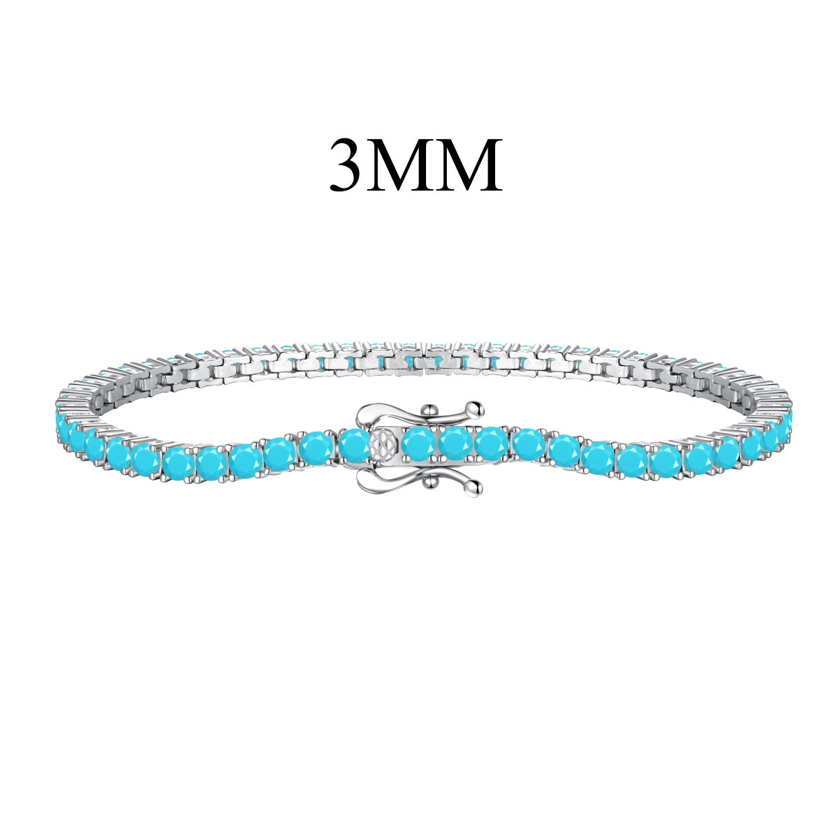 [Max Jewelry ]Dainty Charming Round Cut Tennis Bracelet