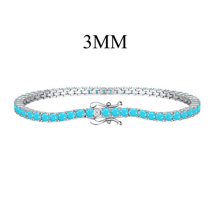 [Max Jewelry ]Dainty Charming Round Cut Tennis Bracelet
