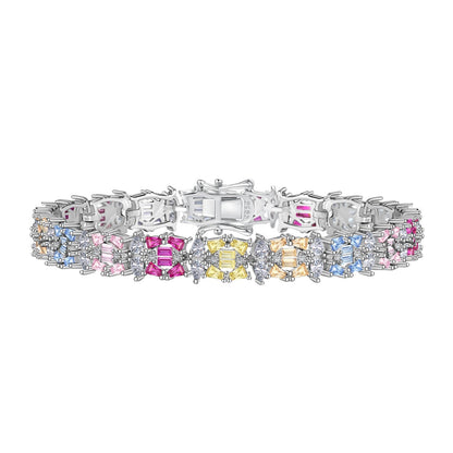 [Max Jewelry ]Delicate Colorful Multi Cut Party Bracelet