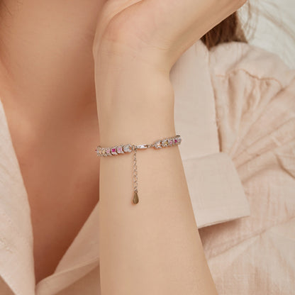 [Max Jewelry ]Delicate Colorful Multi Cut Daily Bracelet