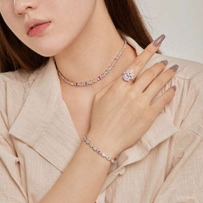 [Max Jewelry ]0.25 Carat Radiant Water Drop Shape Daily Bracelet