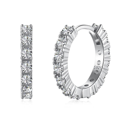 [Max Jewelry ]Radiant Colorful Round Cut Earrings