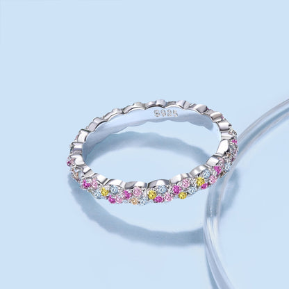 [Max Jewelry ]Dainty Ebullient Round Cut Daily Ring