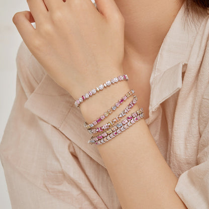 [Max Jewelry ]Ornate Colorful Flower Shape Party Bracelet