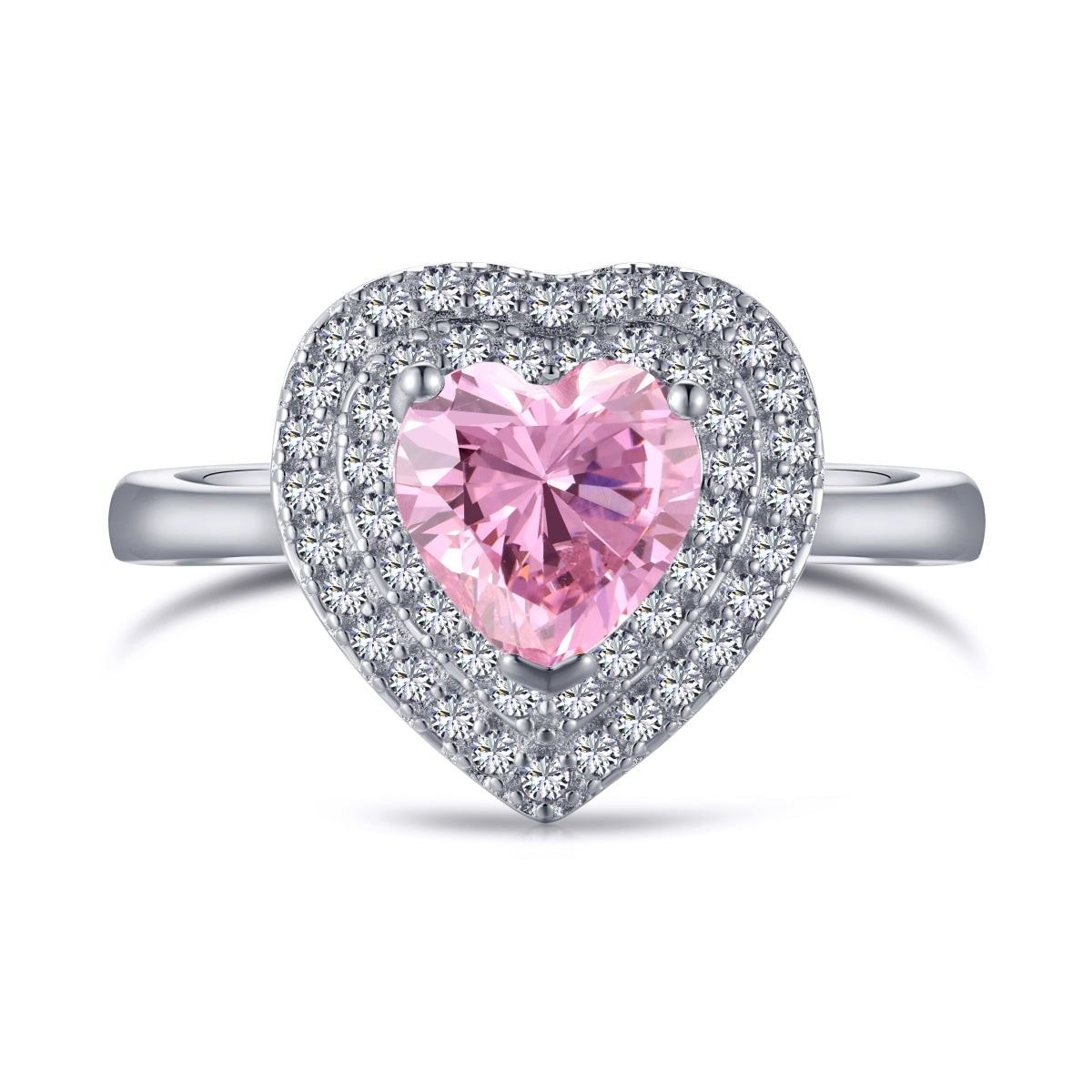 [Max Jewelry ]Delicate Ebullient Heart Shape Wedding Ring