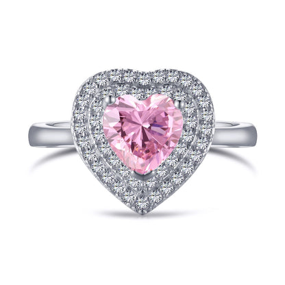 [Max Jewelry ]Delicate Ebullient Heart Shape Wedding Ring