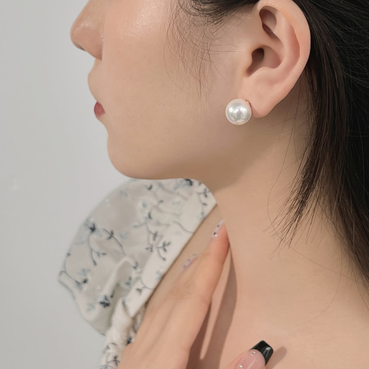 [Max Jewelry ]Delicate Pearl Earrings