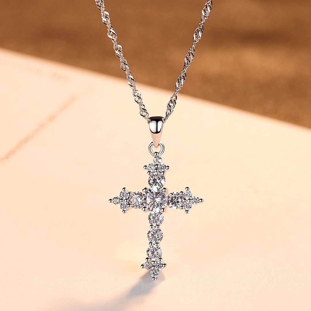 [Max Jewelry ]Delicate Cross Shape Necklace