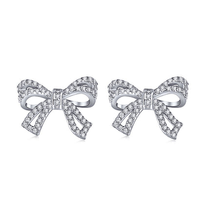 [Max Jewelry ]Dainty Bow Shape Earrings