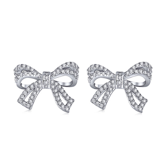 [Max Jewelry ]Dainty Bow Shape Earrings