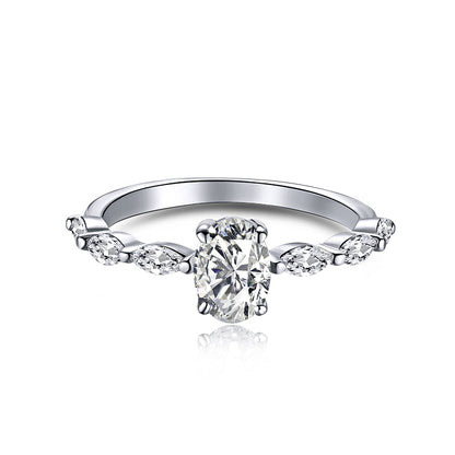[Max Jewelry ]0.75 Carat Luxurious Vibrant Elongated Cushion Cut Daily Ring