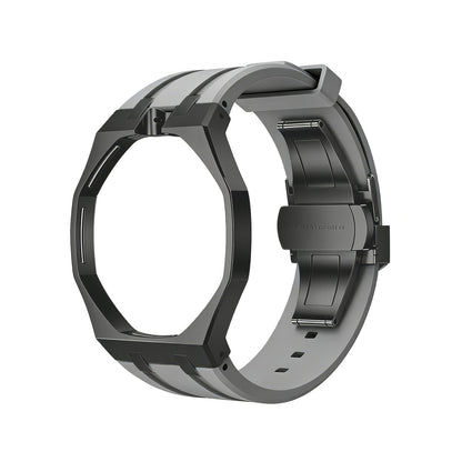 [Plus&Max]OAK POP BLACK STEEL CASE & SILICONE STRAP